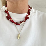 Karna mix pearl necklace