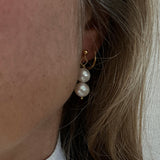 Link Ball Pearl Earrings