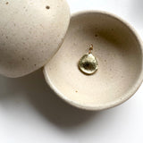 Shipping label // Big fingerprint pendant