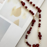 Karna mix pearl necklace