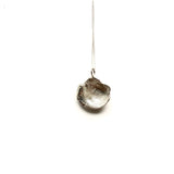 Flame medium silver necklace