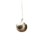 Flame medium silver necklace