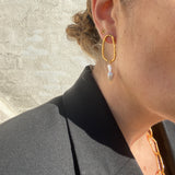 Grace 1 link pearl earring
