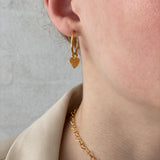 Burning heart hoops
