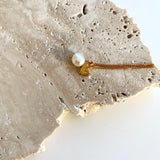 Burning heart pearl necklace