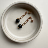 Link Onyx Earrings