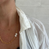 Link Pearl Necklace