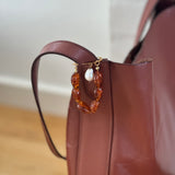 Amber chain pendant