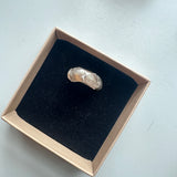 Fingerprint big chunky ring