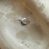 Engraved Small round fingerprint pendant
