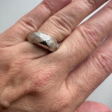 Fingerprint big chunky ring