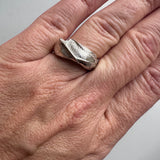 Fingerprint big chunky ring