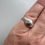 Fingerprint pinky chunky ring