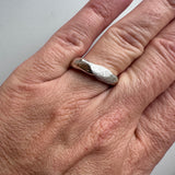 Fingerprint small chunky ring