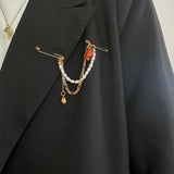 Anika flame chain pendant