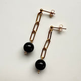 Link Onyx Earrings