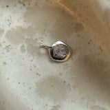 Engraved Small round fingerprint pendant