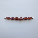 Amber chain pendant