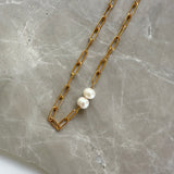 Link Pearl Necklace