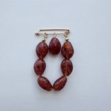 Amber chain pendant