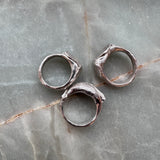 Fingerprint big chunky ring