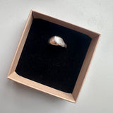Fingerprint pinky chunky ring