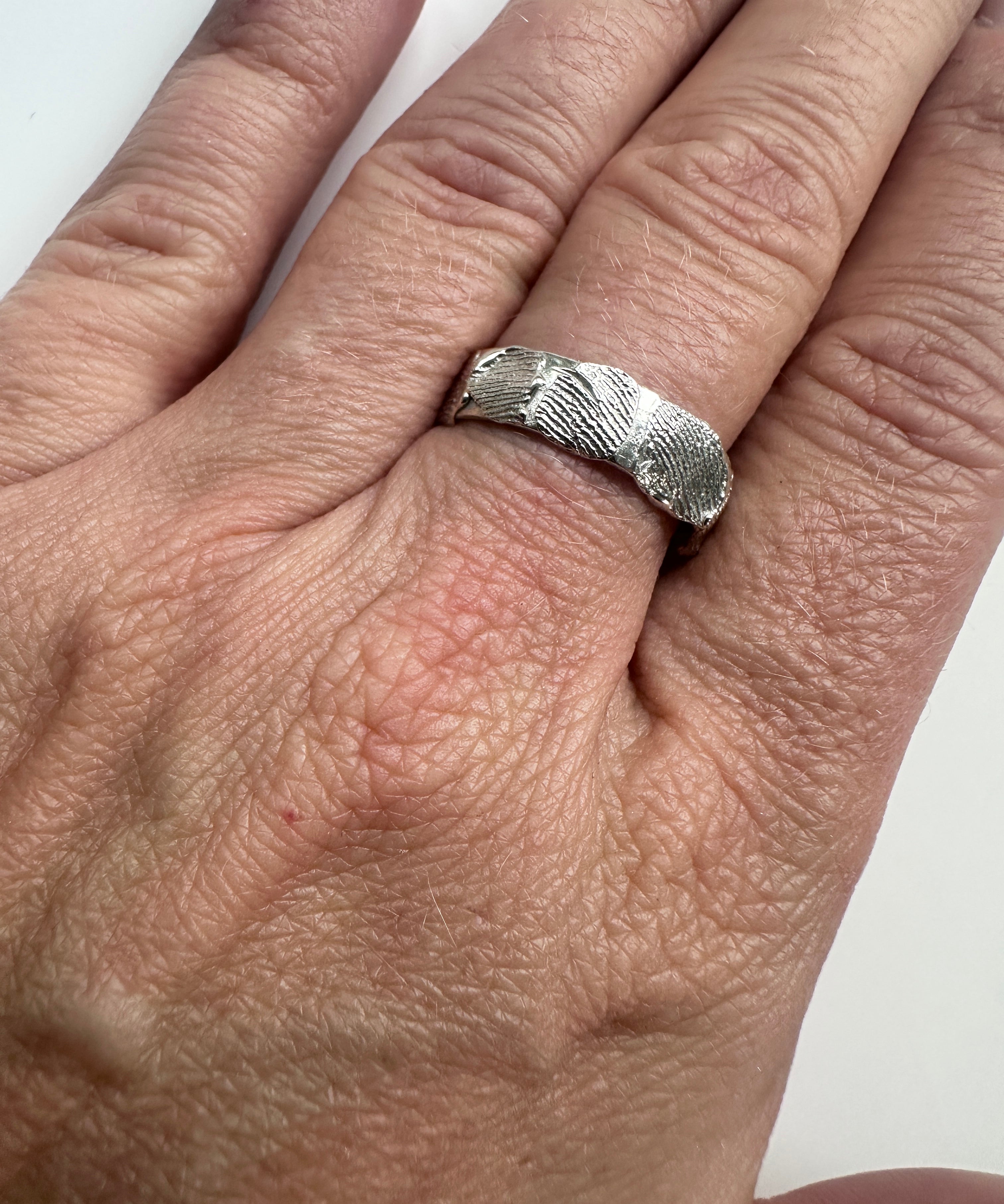 Fingerprint band ring