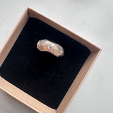 Fingerprint big chunky ring