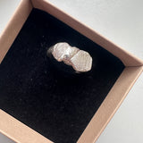 Fingerprint big chunky ring