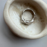 Fingerprint big chunky ring