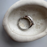 Fingerprint big chunky ring