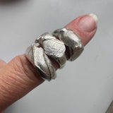 Fingerprint big chunky ring