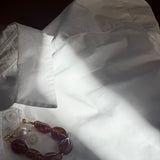 Amber chain pendant