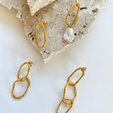 Grace 1 link pearl earring