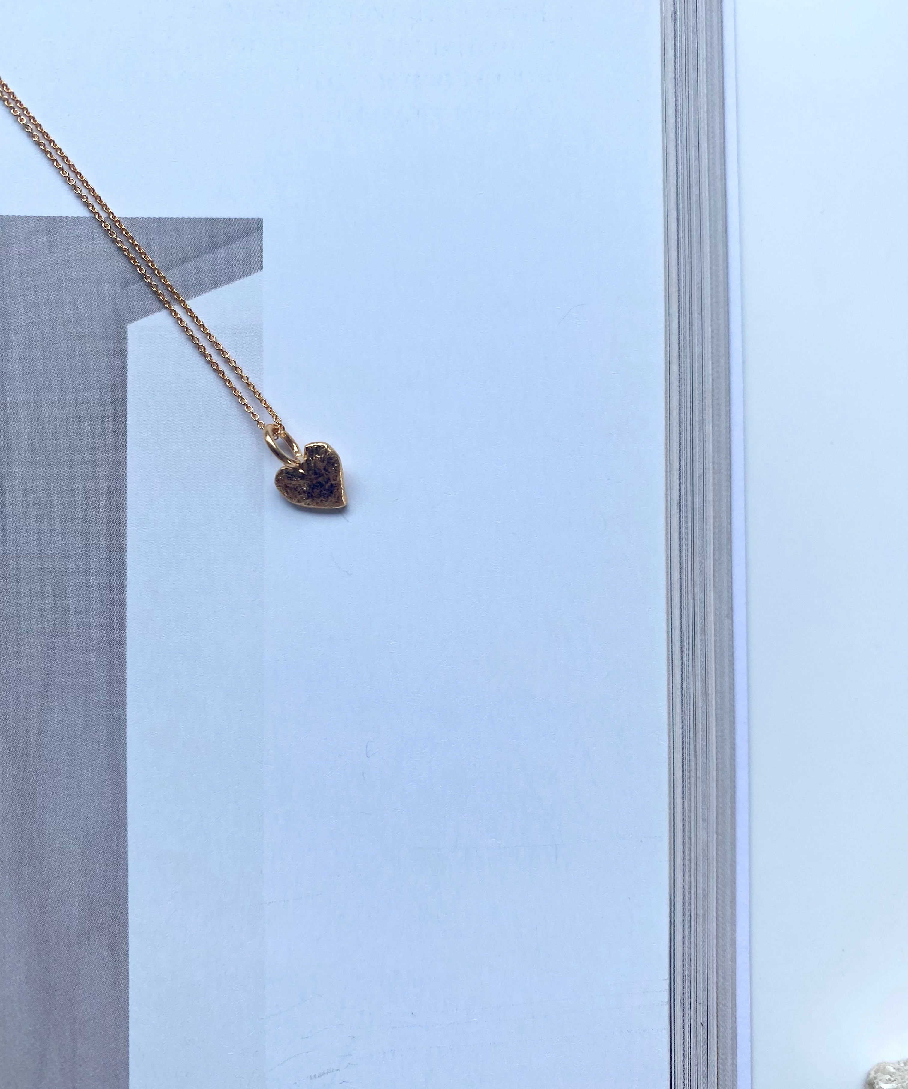 Burning heart pendant