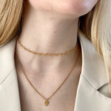 Burning heart necklace